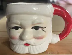 VINTAGE MINI SANTA MUG CHRISTMAS