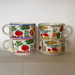 STONEWARE RETRO SOUP