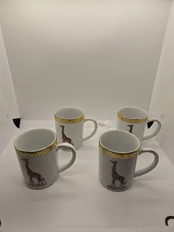 GIRAFFES GOLD TRIM