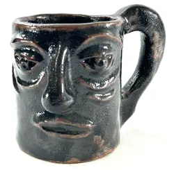 POTTERY GLAZED FACE