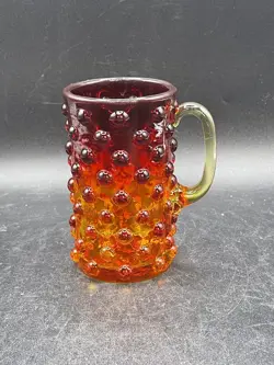 GLASS CUP/MUG HOBNAIL