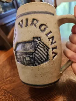 POTTERY MUG W/