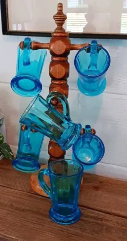 TURQUOISE BLUE PANELED