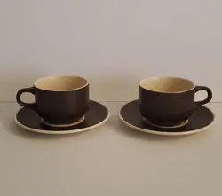 CUPS SAUCERS RUSTIC