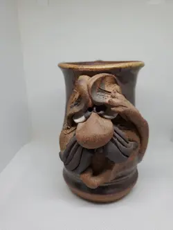 W/MUSTACHE STONEWARE MUG