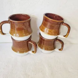 GLAZED BROWN STONEWARE