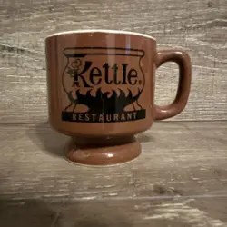 THE KETTLE RESTAURANT WARE VINTAGE COFFEE MUG CUP