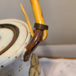 STONEWARE TEAPOT AND