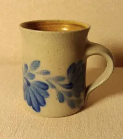 VINTAGE SALT GLAZED COFFEE MUG