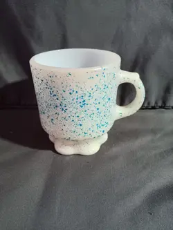GLASS BLUE SPECKLED