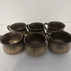 STONEWARE BROWN CUPS