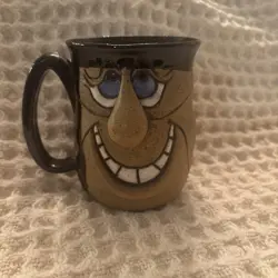 VINTAGE STONEWARE UGLY FACE MUG