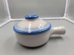 VINTAGE MA HADLEY POTTERY   CROCK SOUP BOWL WITH LID 1