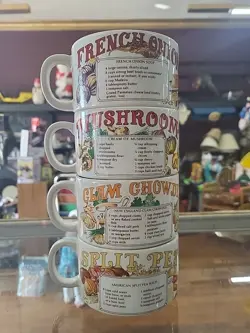 VINTAGE JAPAN STACKING RECIPE SOUP BOWLS CROCK MUGS SET OF 4
