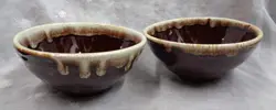BROWN DRIP BOWLS