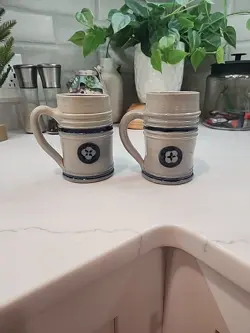 BLUE STONEWARE TANKERD