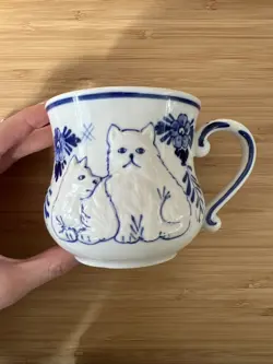 BLUE CAT MUG