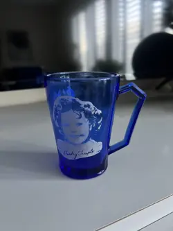 CUP GLASS COBALT