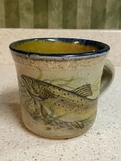 CUP TROUT POTTERY