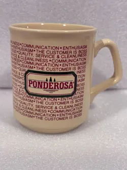 VINTAGE PONDEROSA STEAKHOUSE