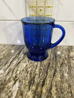 GLASS HANDLED MUG