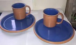 TAN/AQUA COFFEE TEA