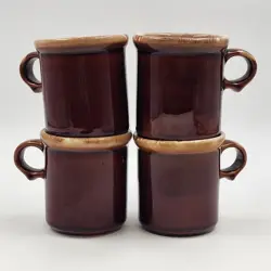 VINTAGE STONEWARE CUPS
