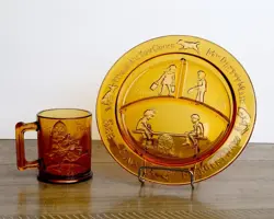 GLASS CHILDREN'S DISHES