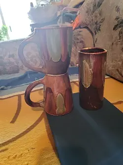 POTTERY DRIP GLAZED