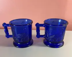GLASS MUG PEACOCK