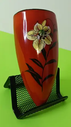 PAINTED WALL VASE