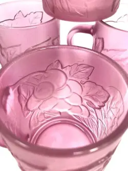 PINK FROSTED GLASS