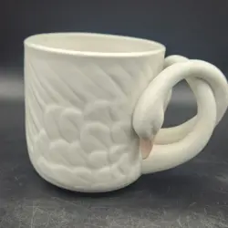 POTTERY MUG SWANS