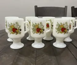 GLASS CORNING FOOTED