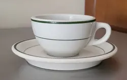 MUG SAUCER GREEN
