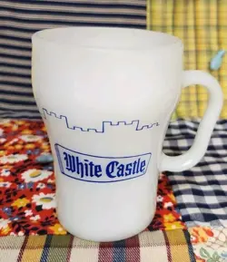 CASTLE MILK GLASS