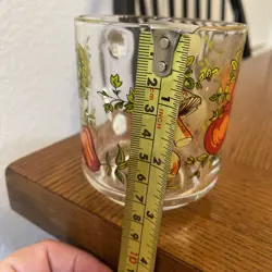 GLASS MUG W/