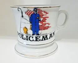 POLICEMAN SHAVING