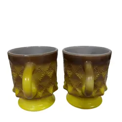 MUG YELLOW BROWN