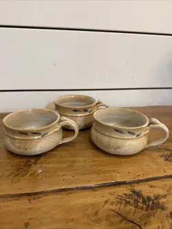 TURNED SOUP MUGS-
