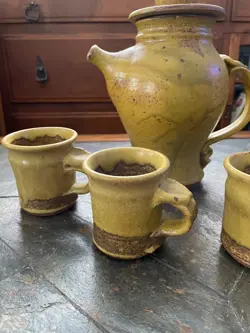 POTTERY COFFEE SET