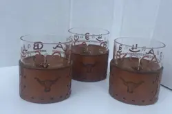 LEATHER HIGHBALL GLASSES