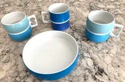 AND BOWL BLUE
