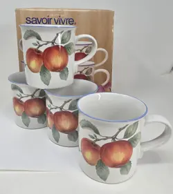 PEACHES STONEWARE COFFEE