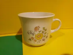 1 CORELLE SPRING MEADOW FLOWERS COFFEE TEA CUP MUG VINTAGE CORNING WARE