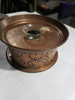 PUNCHED COPPER CANDLE
