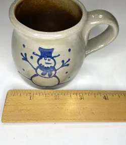 POTTERY SNOWMAN
