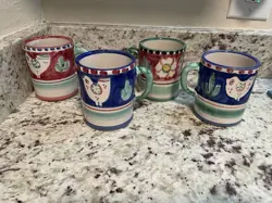 PURPLE/RED BLUE CHICKEN/MUGS