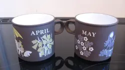 BROWN POTTERY MUGS