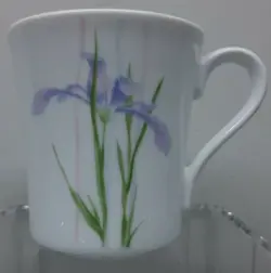 CORNING WARE CORELLE SHADOW IRIS COFFEE CUP MUG VINTAGE MADE IN USA